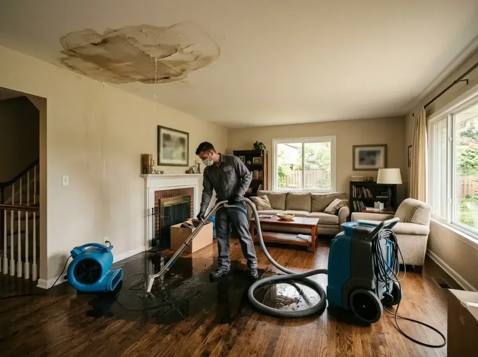 attic-pipe-burst-ceiling-drip-008 — frequently asked questions, Water Damage Restoration & Carpet Care in Darlington, WI